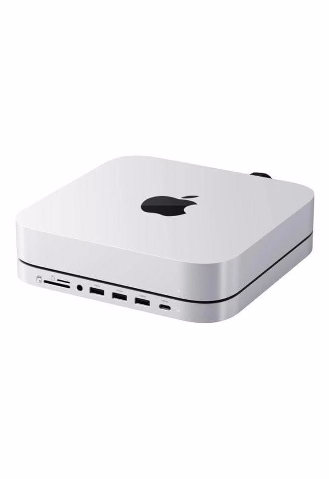 Хаб Satechi Mac Mini Stand & Hub with NVMe SSD Enclosure Silver (ST-GMMSHS)